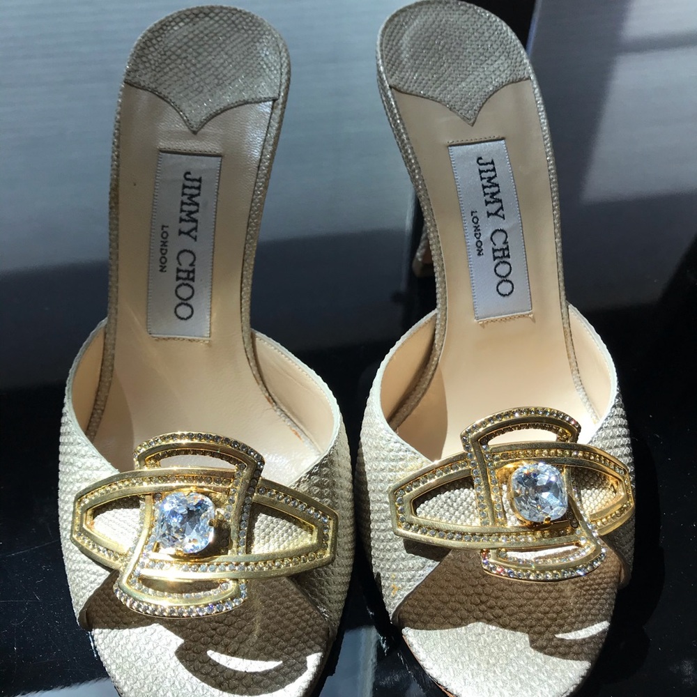 JIMMY CHOO SLIP ON 2IN
